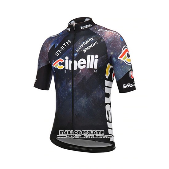 2018 Maillot Ciclismo Cinelli Noir Manches Courtes et Cuissard