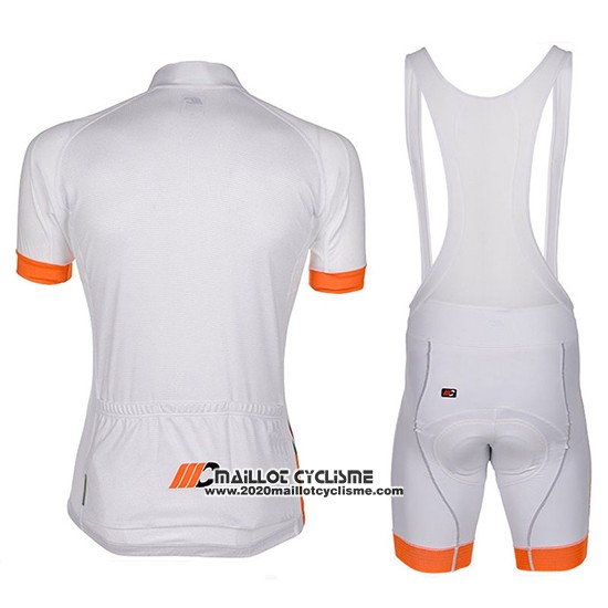 2018 Maillot Ciclismo Cipollini Easy Bianchi et Orange Manches Courtes et Cuissard
