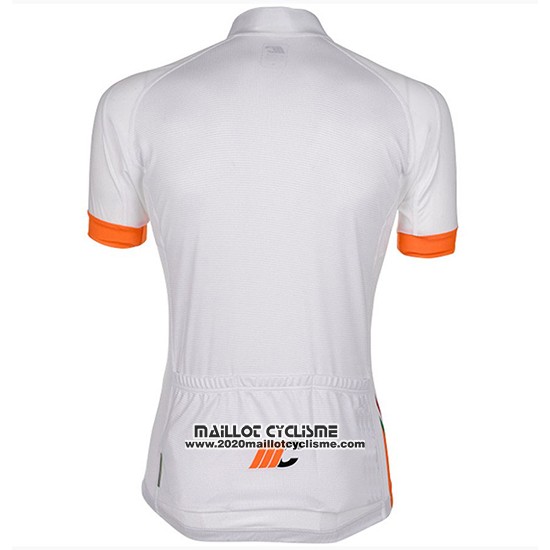 2018 Maillot Ciclismo Cipollini Easy Bianchi et Orange Manches Courtes et Cuissard