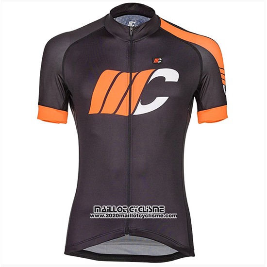 2018 Maillot Ciclismo Cipollini Easy Noir et Orange Manches Courtes et Cuissard
