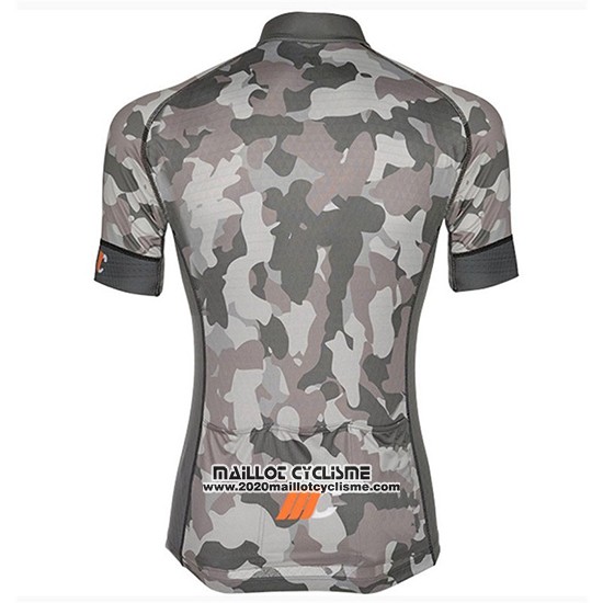 2018 Maillot Ciclismo Cipollini Prestig Camo Camouflage Orange Manches Courtes et Cuissard