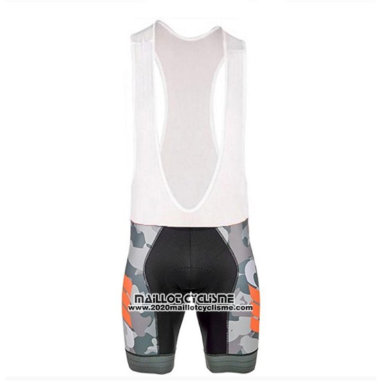 2018 Maillot Ciclismo Cipollini Prestig Camo Camouflage Orange Manches Courtes et Cuissard