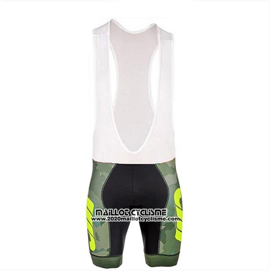 2018 Maillot Ciclismo Cipollini Prestig Camo Camouflage Vert Manches Courtes et Cuissard