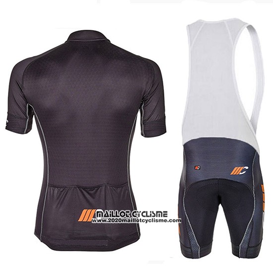2018 Maillot Ciclismo Cipollini Shading Blanc Noir et Orange Manches Courtes et Cuissard