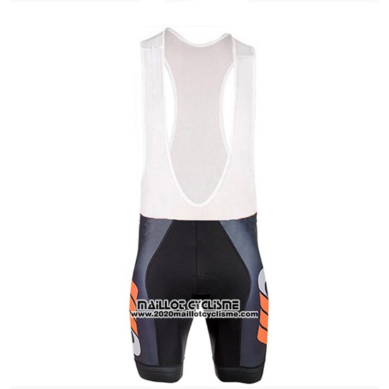 2018 Maillot Ciclismo Cipollini Shading Blanc Noir et Orange Manches Courtes et Cuissard