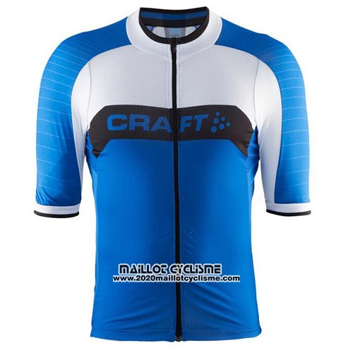 2016 Maillot Ciclismo Craft Bleu et Blanc Manches Courtes et Cuissard