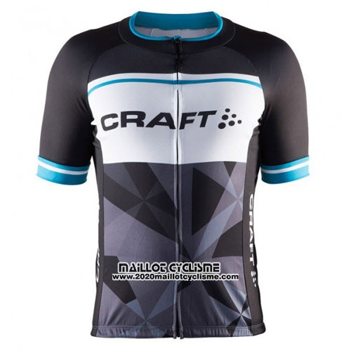 2016 Maillot Ciclismo Craft Bleu et Noir Manches Courtes et Cuissard