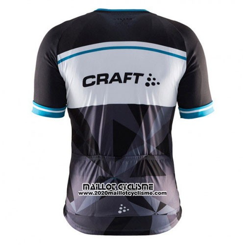 2016 Maillot Ciclismo Craft Bleu et Noir Manches Courtes et Cuissard