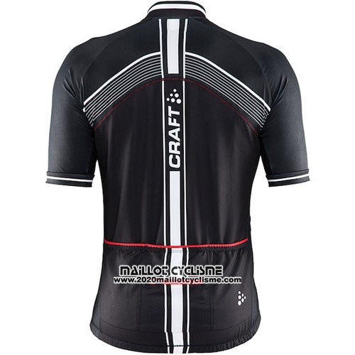 2016 Maillot Ciclismo Craft Rouge et Noir Manches Courtes et Cuissard