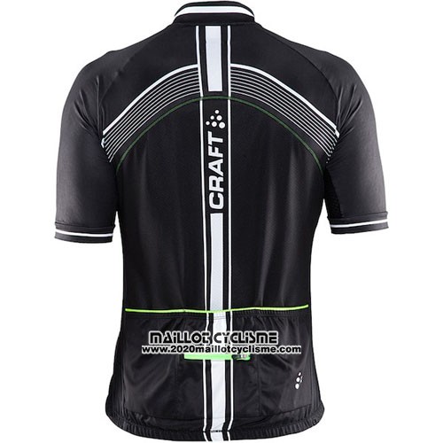 2016 Maillot Ciclismo Craft Vert et Noir Manches Courtes et Cuissard