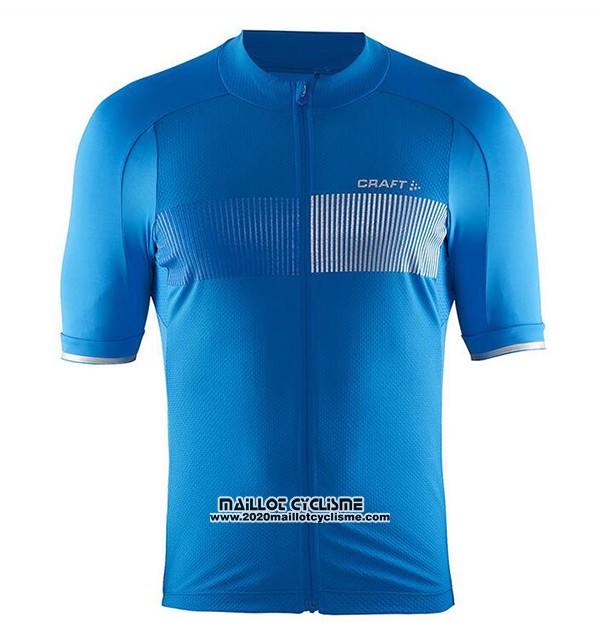 2017 Maillot Ciclismo Craft Bleu Manches Courtes et Cuissard