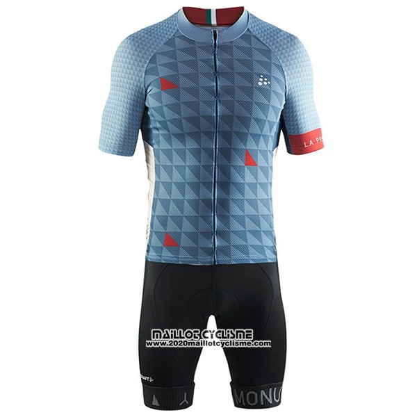 2017 Maillot Ciclismo Craft Monuments Gris Manches Courtes et Cuissard