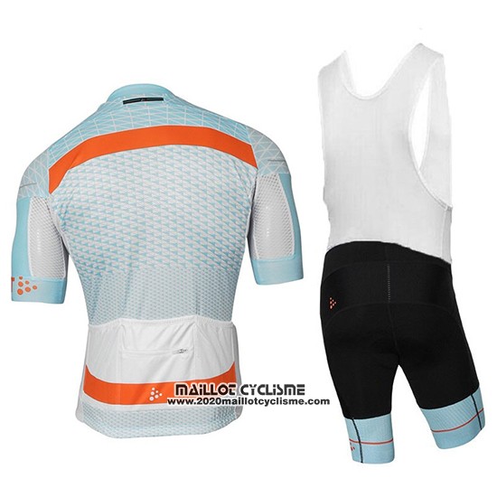 2018 Maillot Ciclismo Craft Route Lumiere Bleu Manches Courtes et Cuissard
