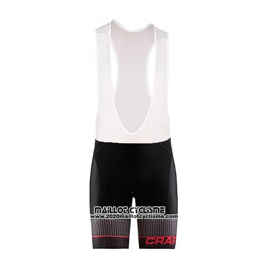 2018 Maillot Ciclismo Craft Route Noir Rouge Manches Courtes et Cuissard