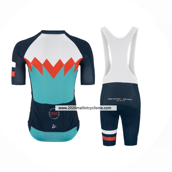 2024 Maillot Cyclisme Craft Bleu Clair Manches Courtes Et Cuissard