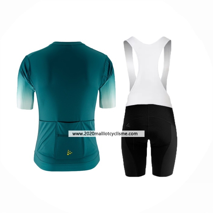 2024 Maillot Cyclisme Craft Profond Vert Manches Courtes Et Cuissard