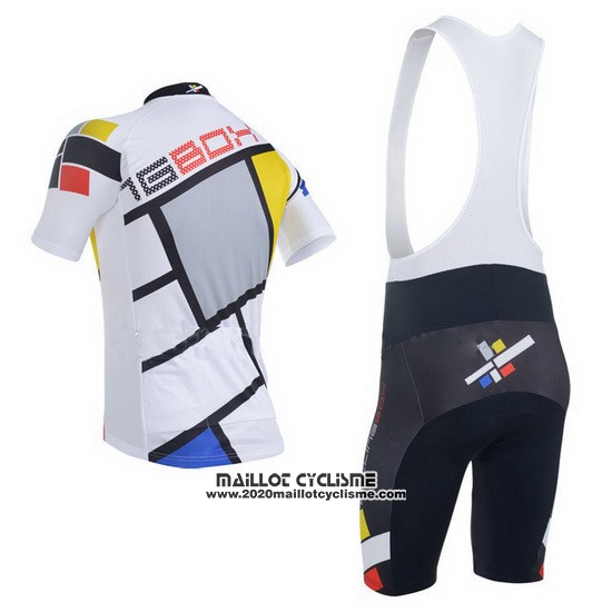 2014 Maillot Ciclismo Fox Cyclingbox Blanc Manches Courtes et Cuissard