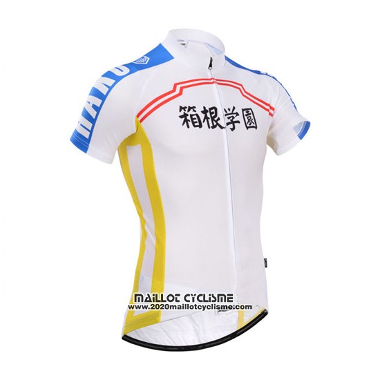 2014 Maillot Ciclismo Fox Cyclingbox Blanc et Bleu Manches Courtes et Cuissard