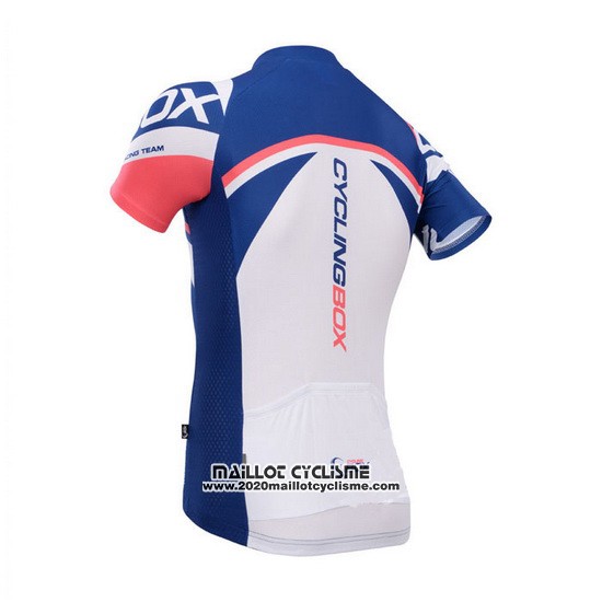 2014 Maillot Ciclismo Fox Cyclingbox Bleu Manches Courtes et Cuissard