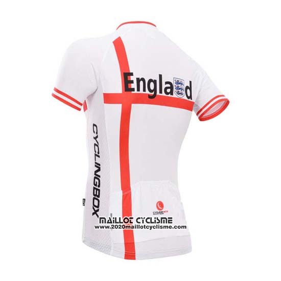 2014 Maillot Ciclismo Fox Cyclingbox Brillant Blanc Manches Courtes et Cuissard
