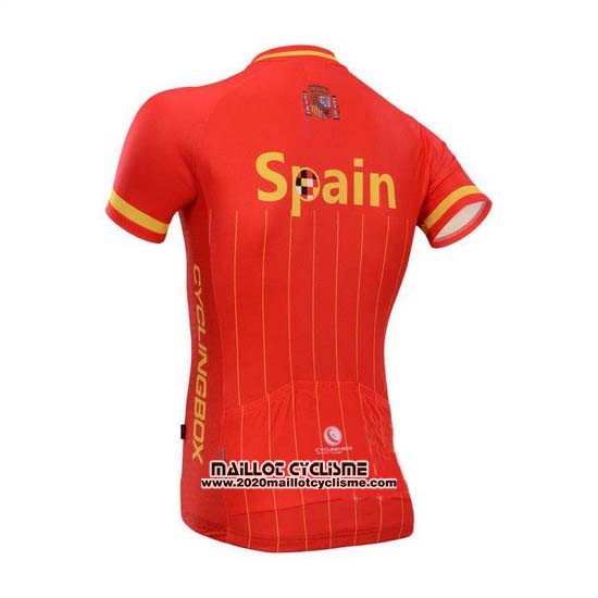 2014 Maillot Ciclismo Fox Cyclingbox Rouge Manches Courtes et Cuissard