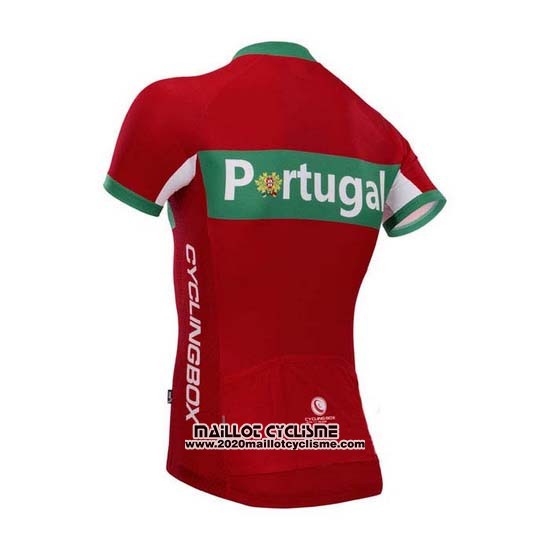 2014 Maillot Ciclismo Fox Cyclingbox Rouge et Vert Manches Courtes et Cuissard
