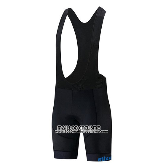2019 Maillot Ciclismo Etixxl Bleu Noir Manches Courtes et Cuissard