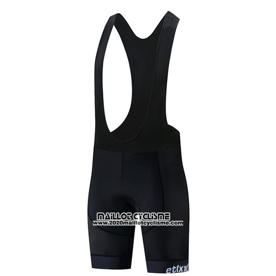 2019 Maillot Ciclismo Etixxl Noir Blanc Manches Courtes et Cuissard