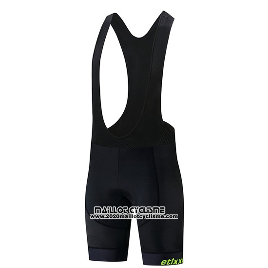 2019 Maillot Ciclismo Etixxl Noir Bleu Manches Courtes et Cuissard