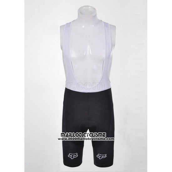 2011 Maillot Ciclismo Fox Blanc et Noir Manches Courtes et Cuissard
