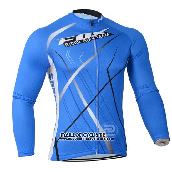 2014 Maillot Ciclismo Fox Azur Manches Longues et Cuissard