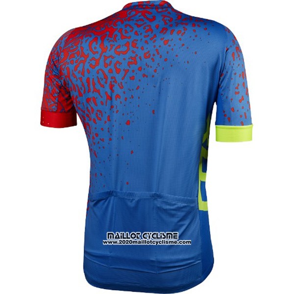 2017 Maillot Ciclismo Fox Ascent Comp Bleu Manches Courtes et Cuissard