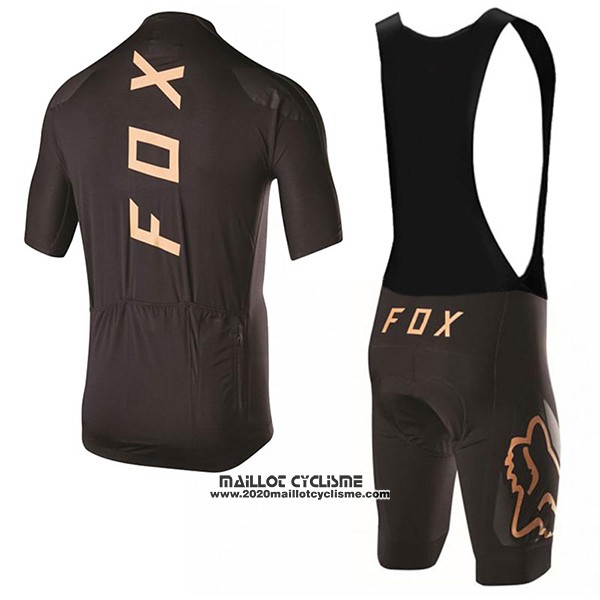 2017 Maillot Ciclismo Fox Noir Manches Courtes et Cuissard