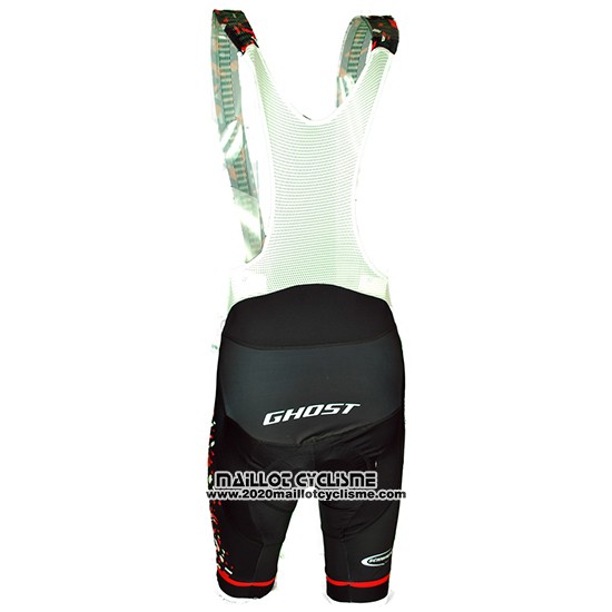 2018 Maillot Ciclismo Ghost Rouge Noir Manches Courtes et Cuissard