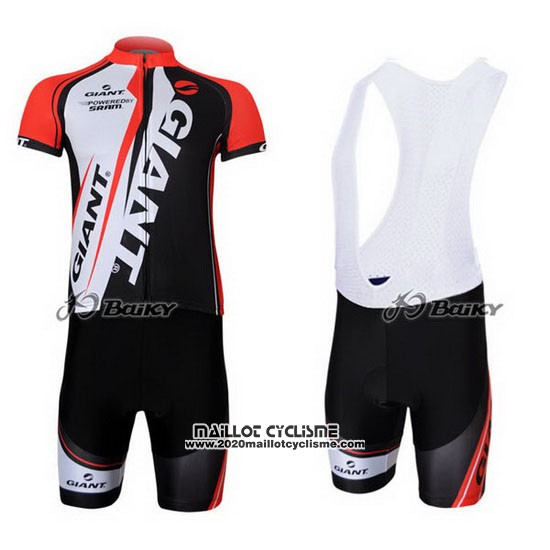 2011 Maillot Ciclismo Giant Rouge et Noir Manches Courtes et Cuissard