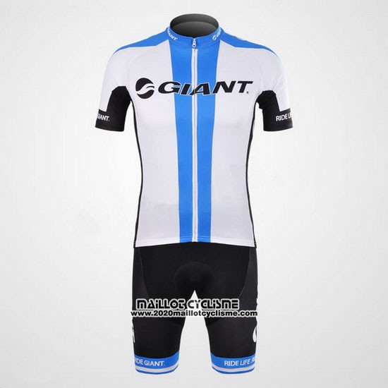 2012 Maillot Ciclismo Giant Blanc Manches Courtes et Cuissard