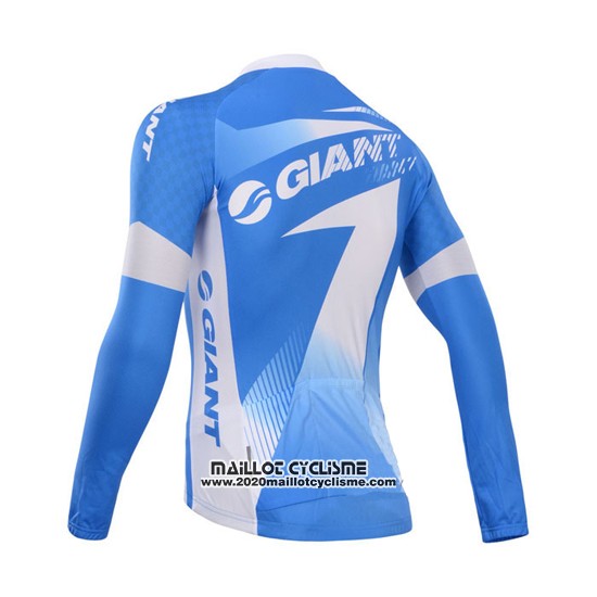 2014 Maillot Ciclismo Giant Azur Manches Longues et Cuissard
