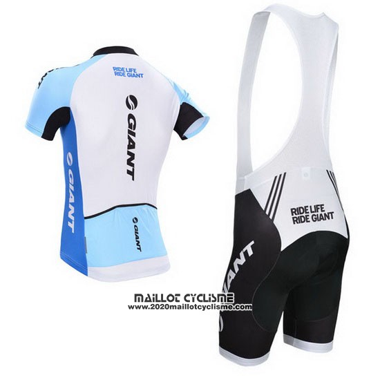 2014 Maillot Ciclismo Giant Blanc Manches Courtes et Cuissard