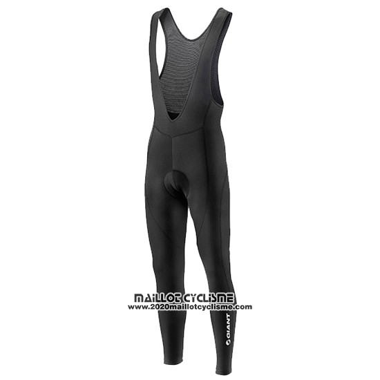 2016 Maillot Ciclismo Giant Noir et Bleu Manches Longues et Cuissard