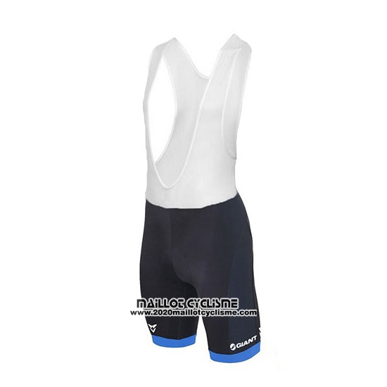 2018 Maillot Ciclismo Giant Club Sport Bleu et Noir Manches Courtes et Cuissard