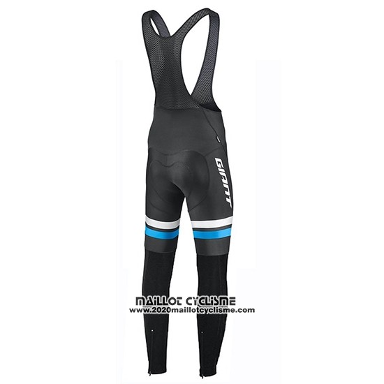 2019 Maillot Ciclismo Giant Race Day Bleu Manches Longues et Cuissard
