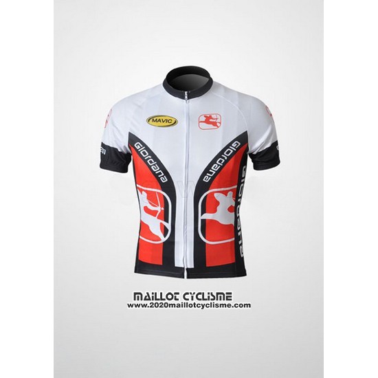 2010 Maillot Ciclismo Giordana Blanc et Noir Manches Courtes et Cuissard