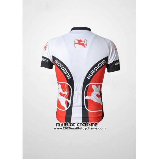 2010 Maillot Ciclismo Giordana Blanc et Noir Manches Courtes et Cuissard