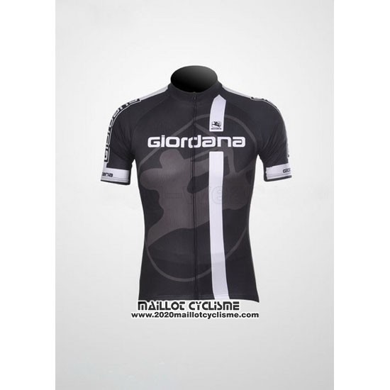 2011 Maillot Ciclismo Giordana Blanc Noir Manches Courtes et Cuissard