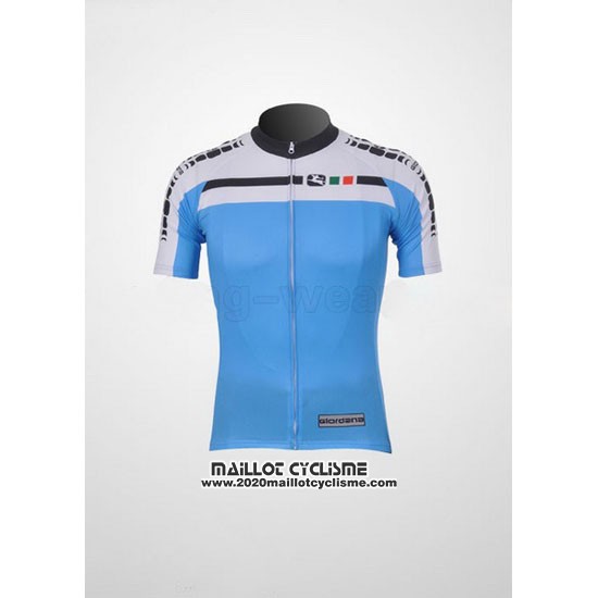 2011 Maillot Ciclismo Giordana Blanc et Azur Manches Courtes et Cuissard
