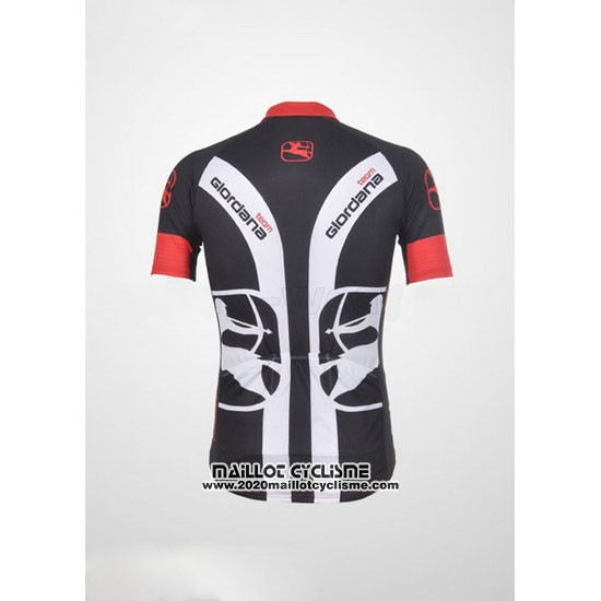 2011 Maillot Ciclismo Giordana Noir et Rouge Manches Courtes et Cuissard