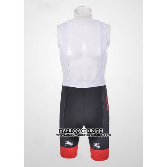 2011 Maillot Ciclismo Giordana Noir et Rouge Manches Courtes et Cuissard