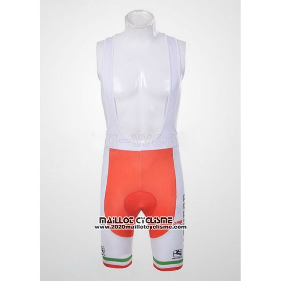 2011 Maillot Ciclismo Giordana Rouge et Vert Manches Courtes et Cuissard