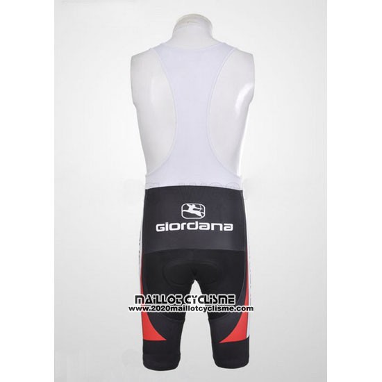 2012 Maillot Ciclismo Giordana Blanc et Noir Manches Courtes et Cuissard