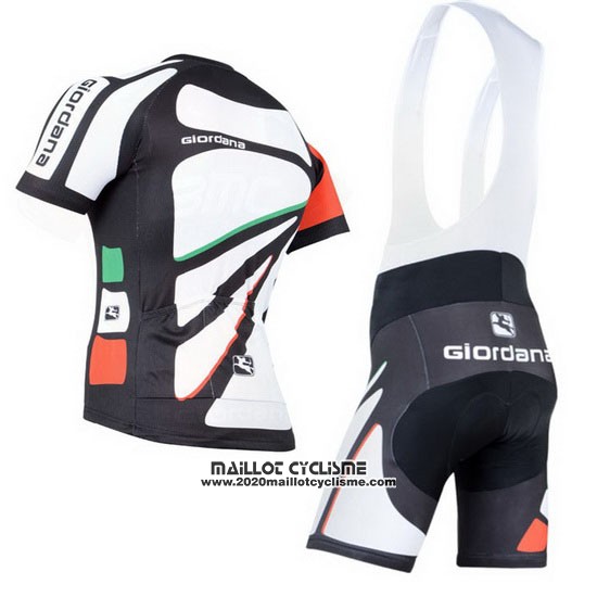 2014 Maillot Ciclismo Giordana Noir et Blanc Manches Courtes et Cuissard